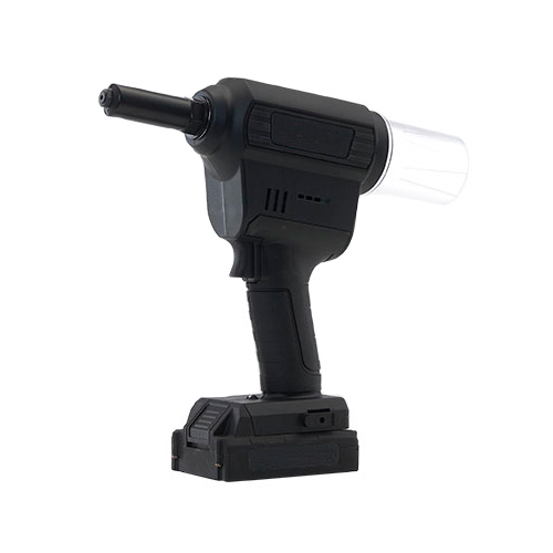 Battery rivet tool