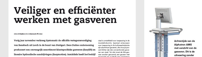 Efficiënter werken met gasveren
