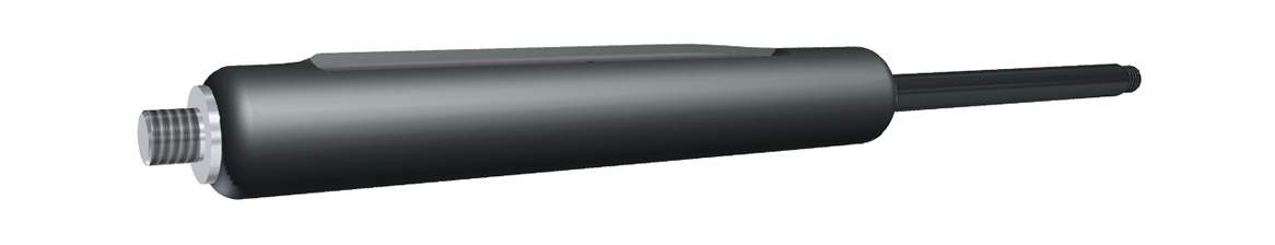 Gas spring with dynamic damping Gas spring with dynamic damping