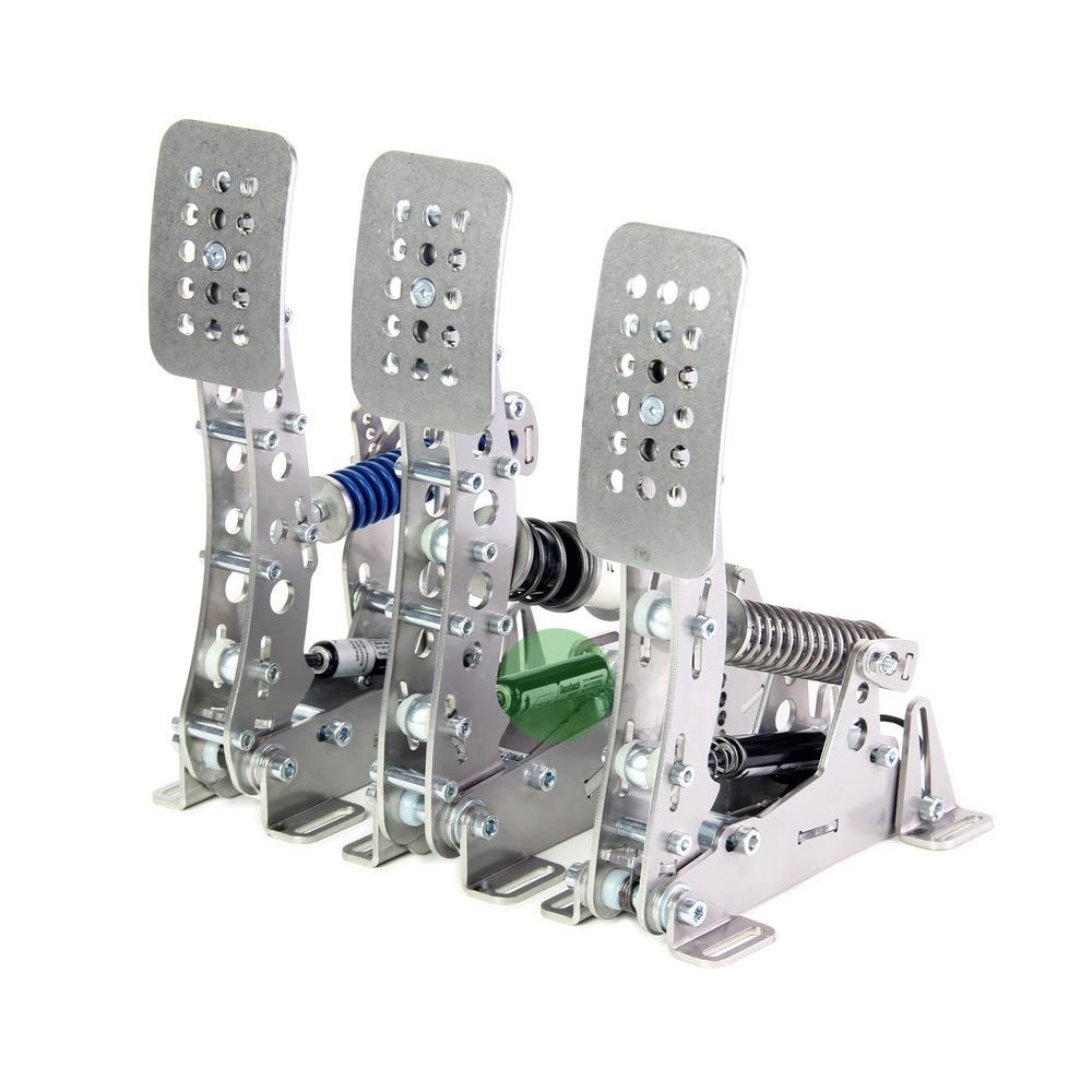 Gas dampers in the pedals of a simulator