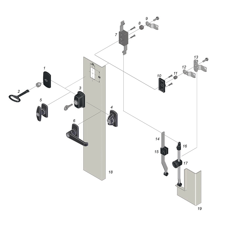 Locking systems 50x25